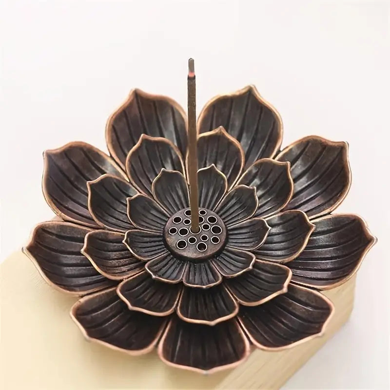 Lotus Metal Incense Holder