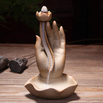 Buddha Hand Ceramic Backflow Burner