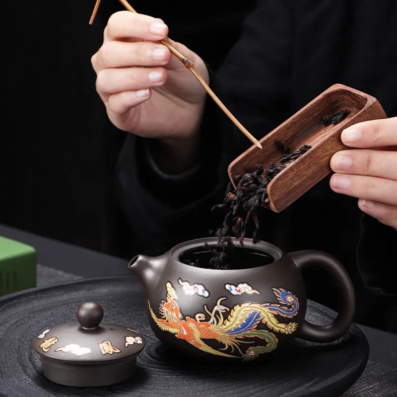 Color Dragon Changing Ceramic Teapot