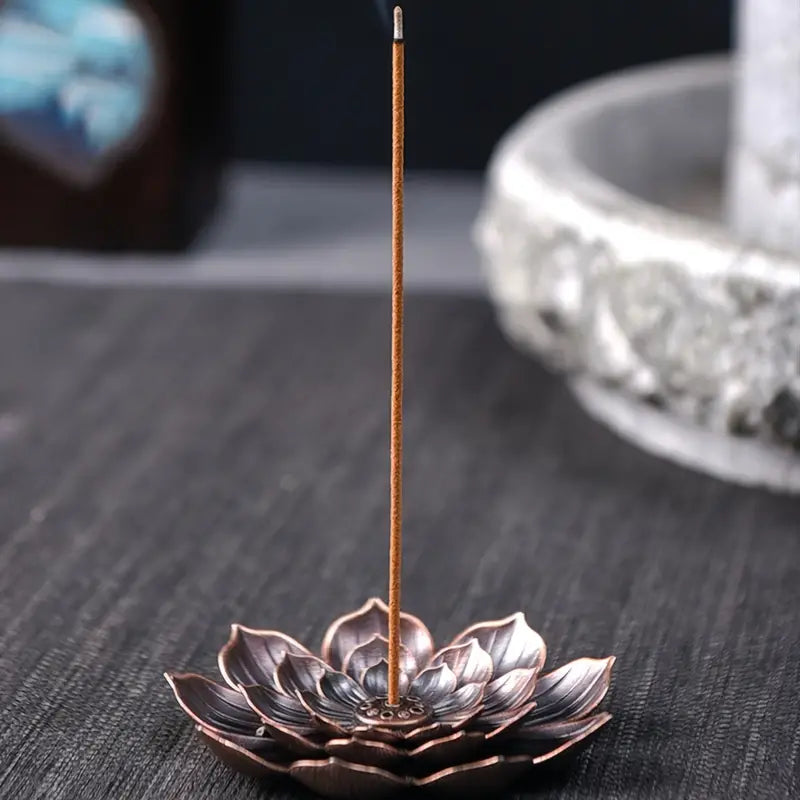 Lotus Metal Incense Holder