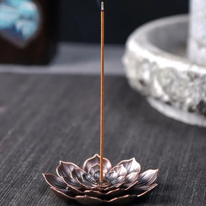 Lotus Metal Incense Holder