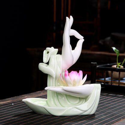 Zen Purple Clay Backflow Incense Burner