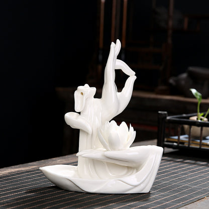Zen Purple Clay Backflow Incense Burner