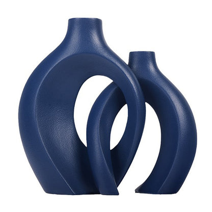 European Ceramic Vase Set - Minimalist Home Decor