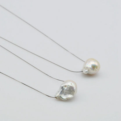Natural Baroque Pearl Pendant Necklace