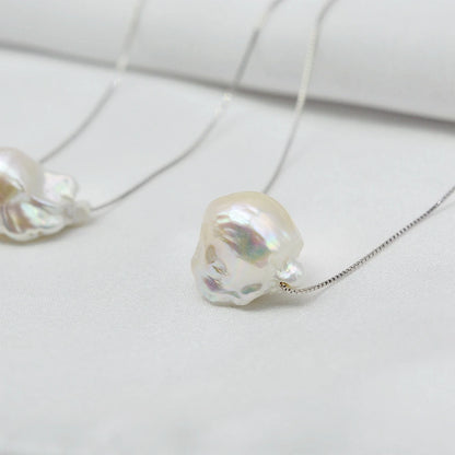 Natural Baroque Pearl Pendant Necklace