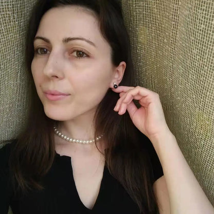 Double Freshwater Pearl Stud Earrings
