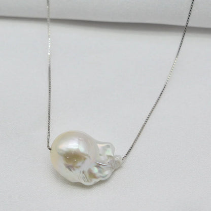 Natural Baroque Pearl Pendant Necklace