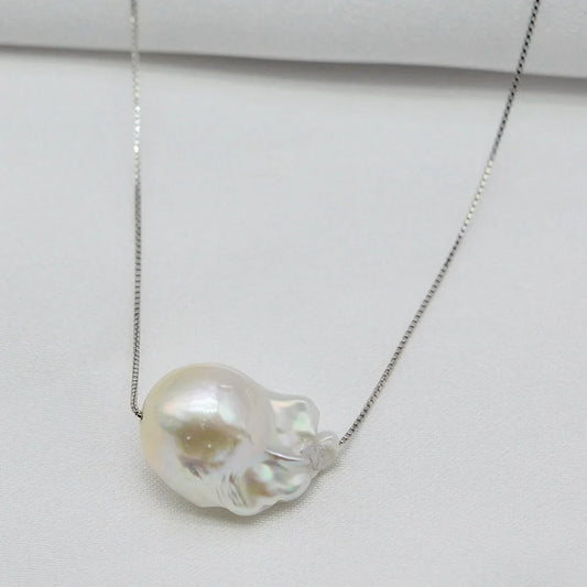 Natural Baroque Pearl Pendant Necklace