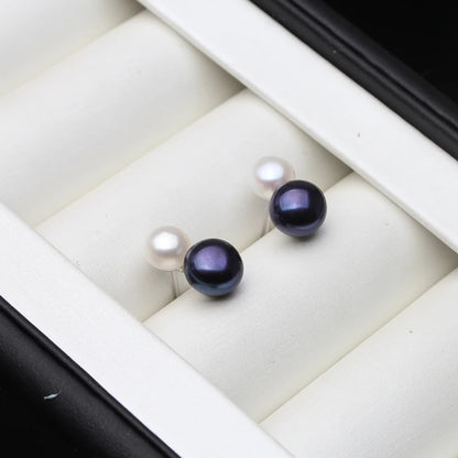 Double Freshwater Pearl Stud Earrings