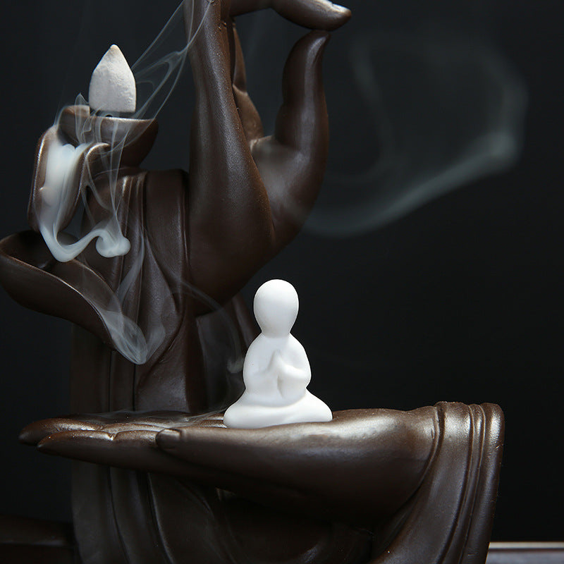 Zen Purple Clay Backflow Incense Burner
