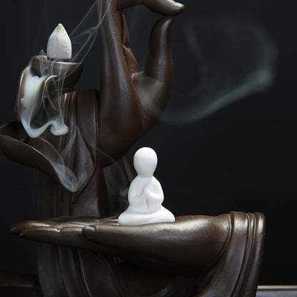 Zen Purple Clay Backflow Incense Burner
