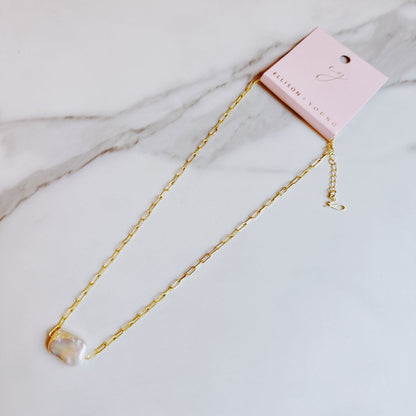 Hannah Baroque Pearl Necklace
