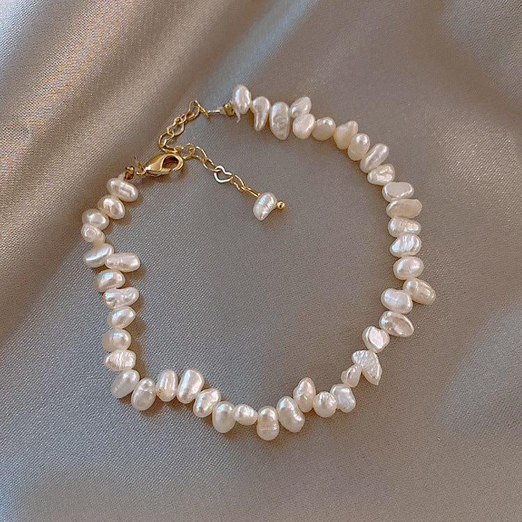 Baroque Pearl Necklace & Bracelet Set