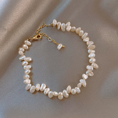 Baroque Pearl Necklace & Bracelet Set