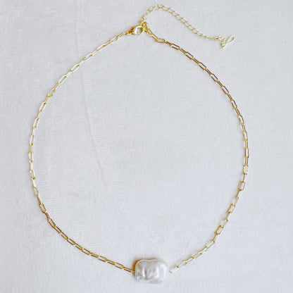 Hannah Baroque Pearl Necklace