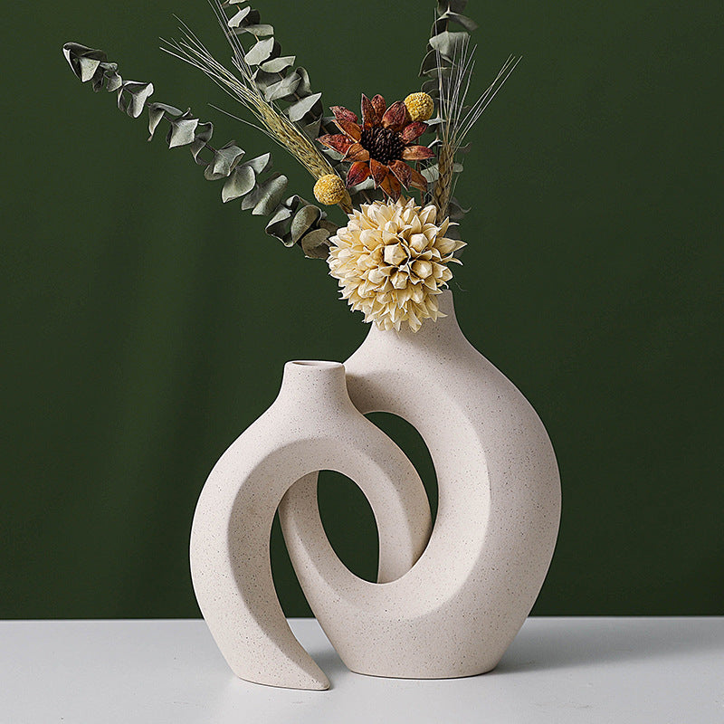 European Ceramic Vase Set - Minimalist Home Decor