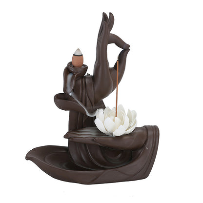 Zen Purple Clay Backflow Incense Burner