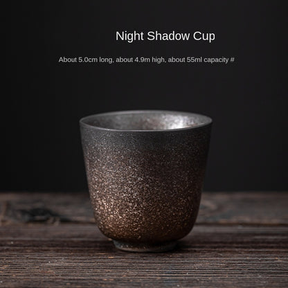 Japanese Iron Glaze Ceramic Tea Cup